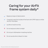Harnais non inclus avec le système ResMed AirFit N30i.