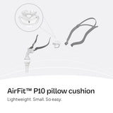 Coussin nasal à double paroi pour AirFit P10 offrant stabilité.