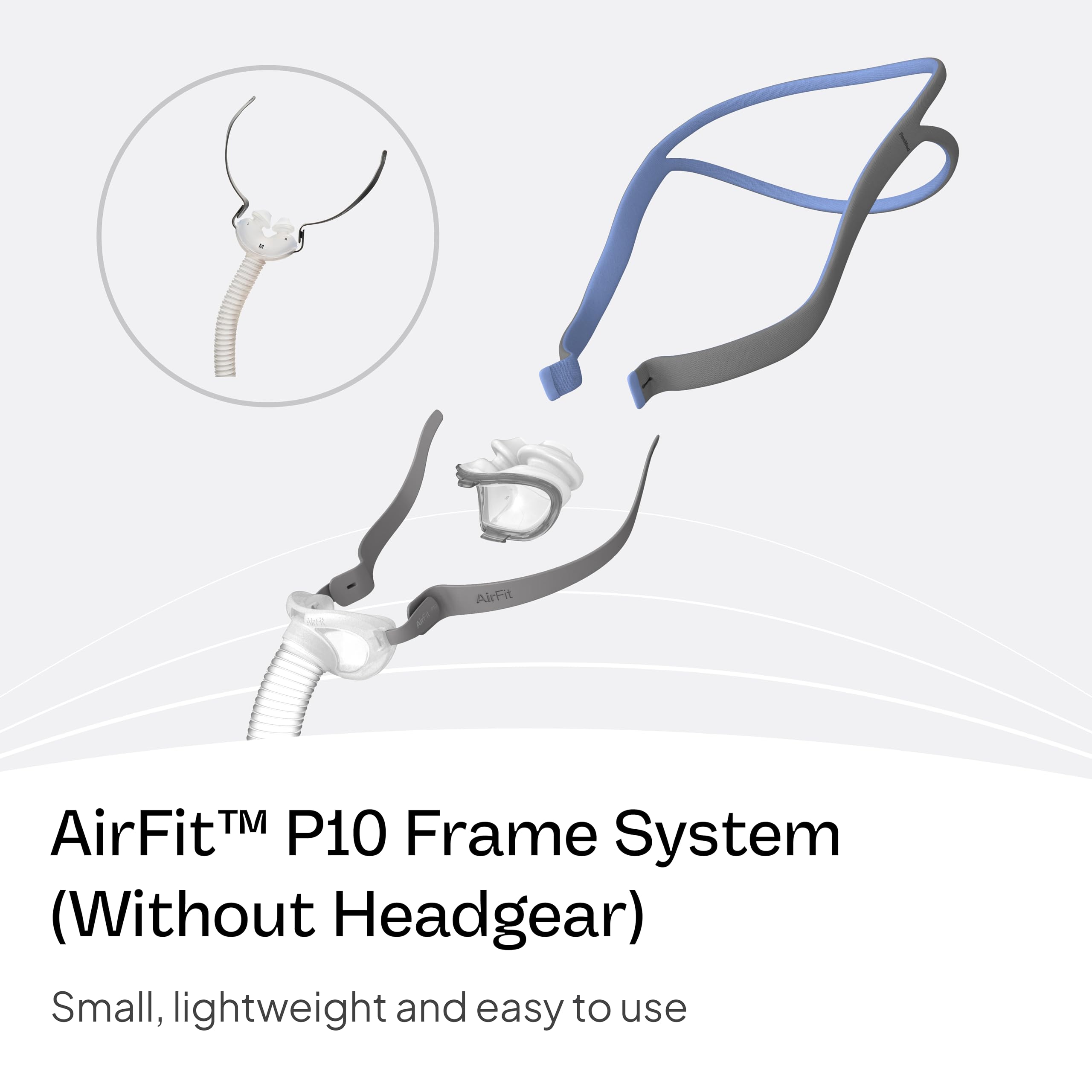 Ensemble cadre de remplacement AirFit P10 prêt à l’emploi.