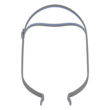ResMed AirFit P10 harnais bleu avec attache, ajustement rapide pour un confort nocturne.