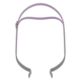 Harnais ResMed AirFit P10 avec clip rose pour un ajustement rapide et confortable.