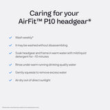 Utilisation au lit avec le harnais AirFit P10, télé et lecture sans retirer le masque.