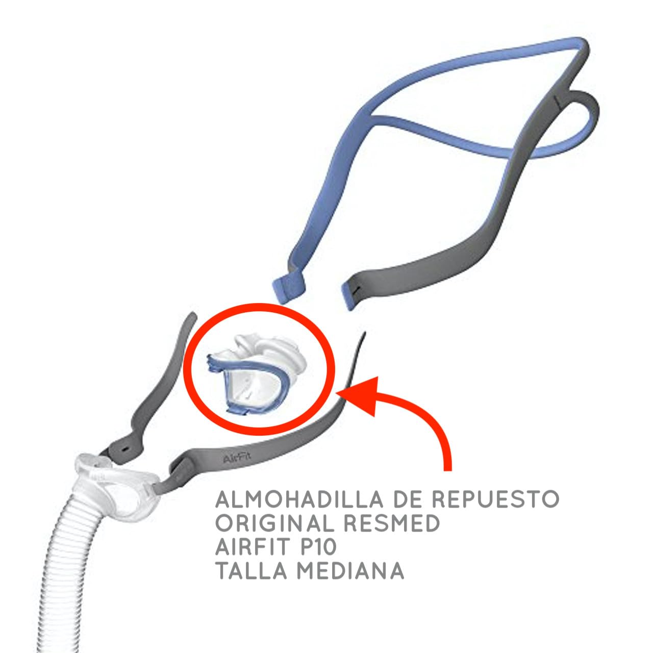 ResMed AirFit P10 – visuel 2 : remplacement régulier favorise l'hygiène et le confort.