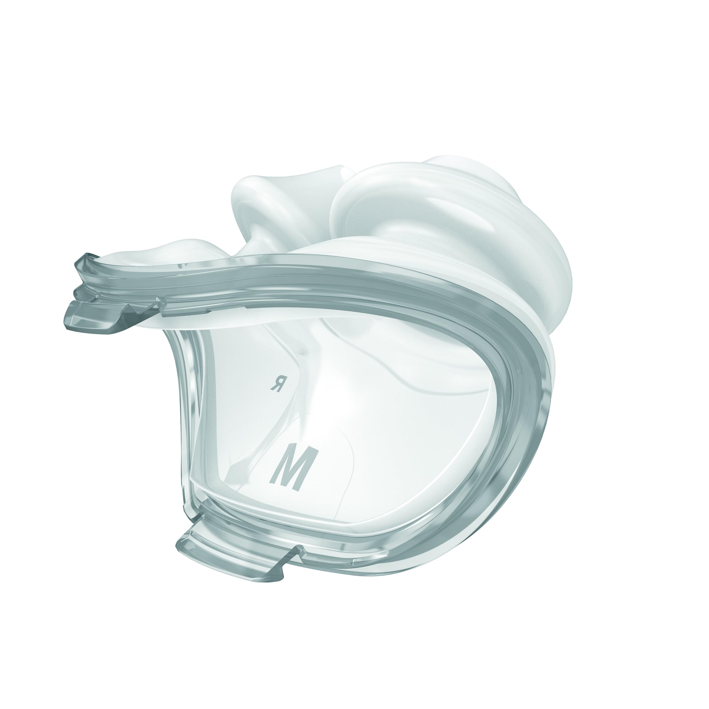 ResMed AirFit P10 – visuel 3 : taille moyenne choisie pour un maintien adapté.