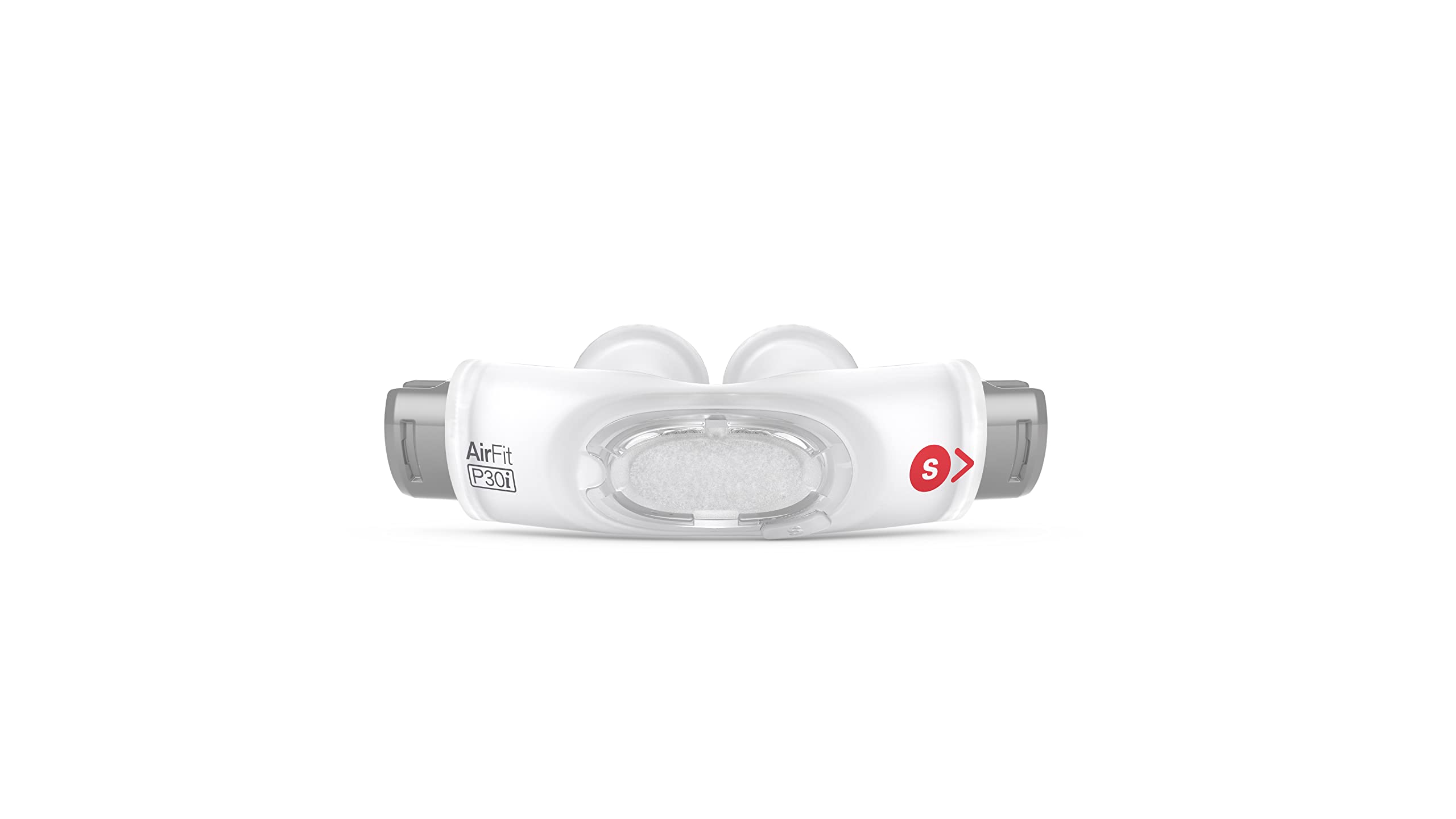 Coussin nasal AirFit P30i en silicone, ajustement stable pour dormir sur le côté.