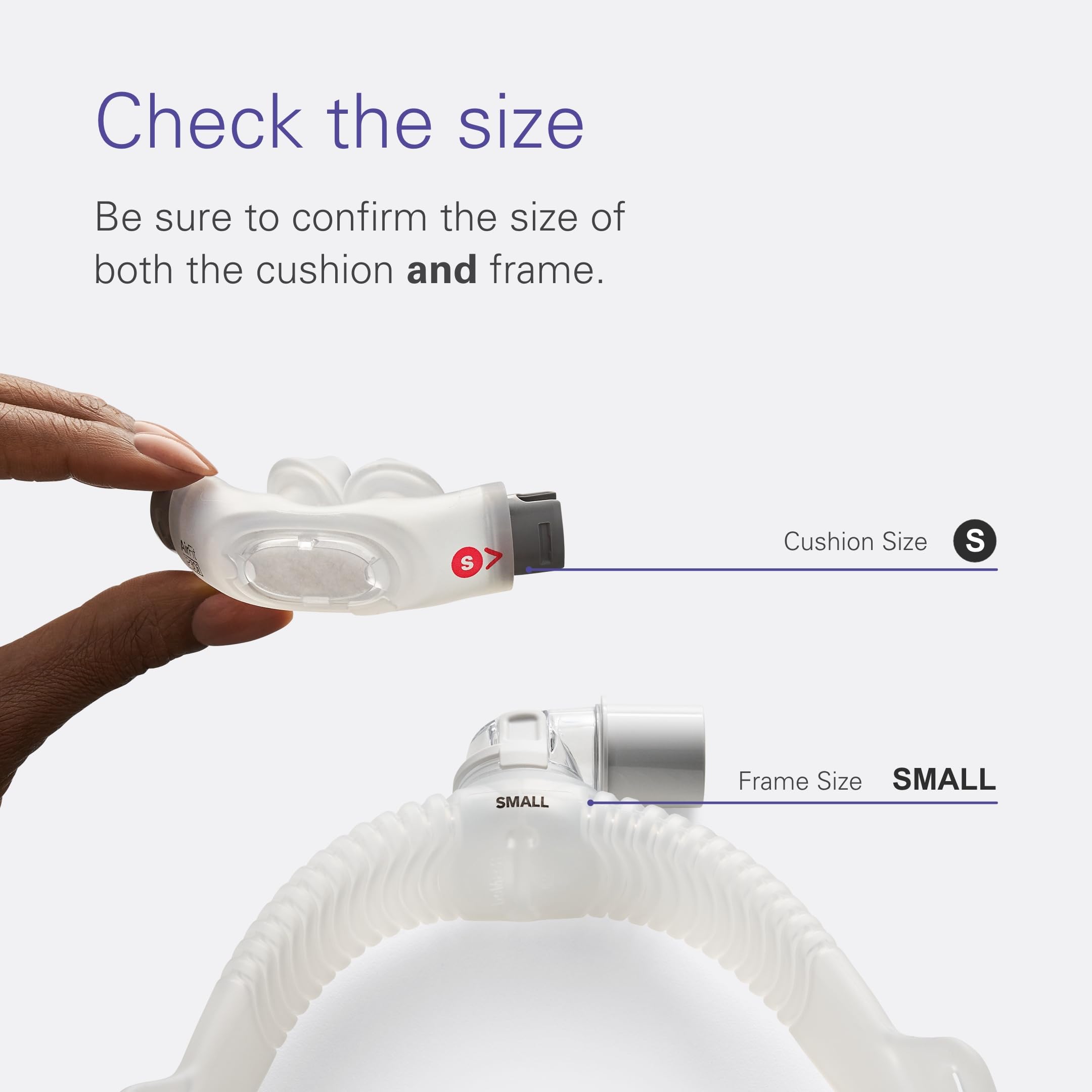 ResMed AirFit P30i coussins nasaux : coussins confortables pour un ajustement précis.