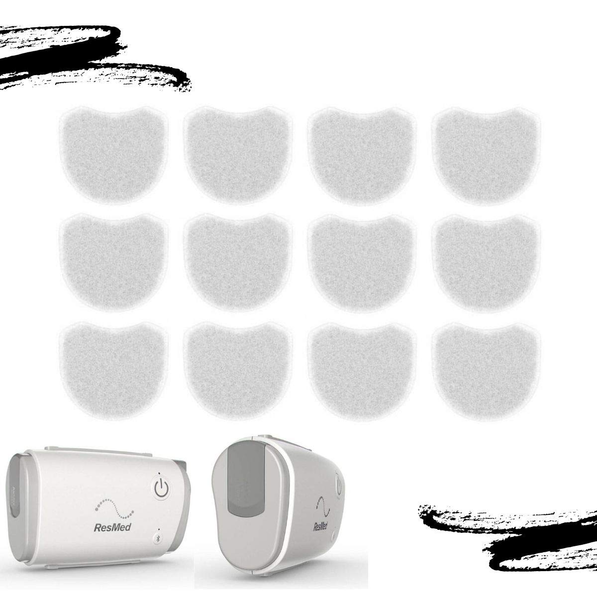 Filtre jetable ResMed AirMini — pratique à remplacer chaque mois.
