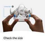 ResMed AirTouch F20 — cadre petit en detail, finition douce.