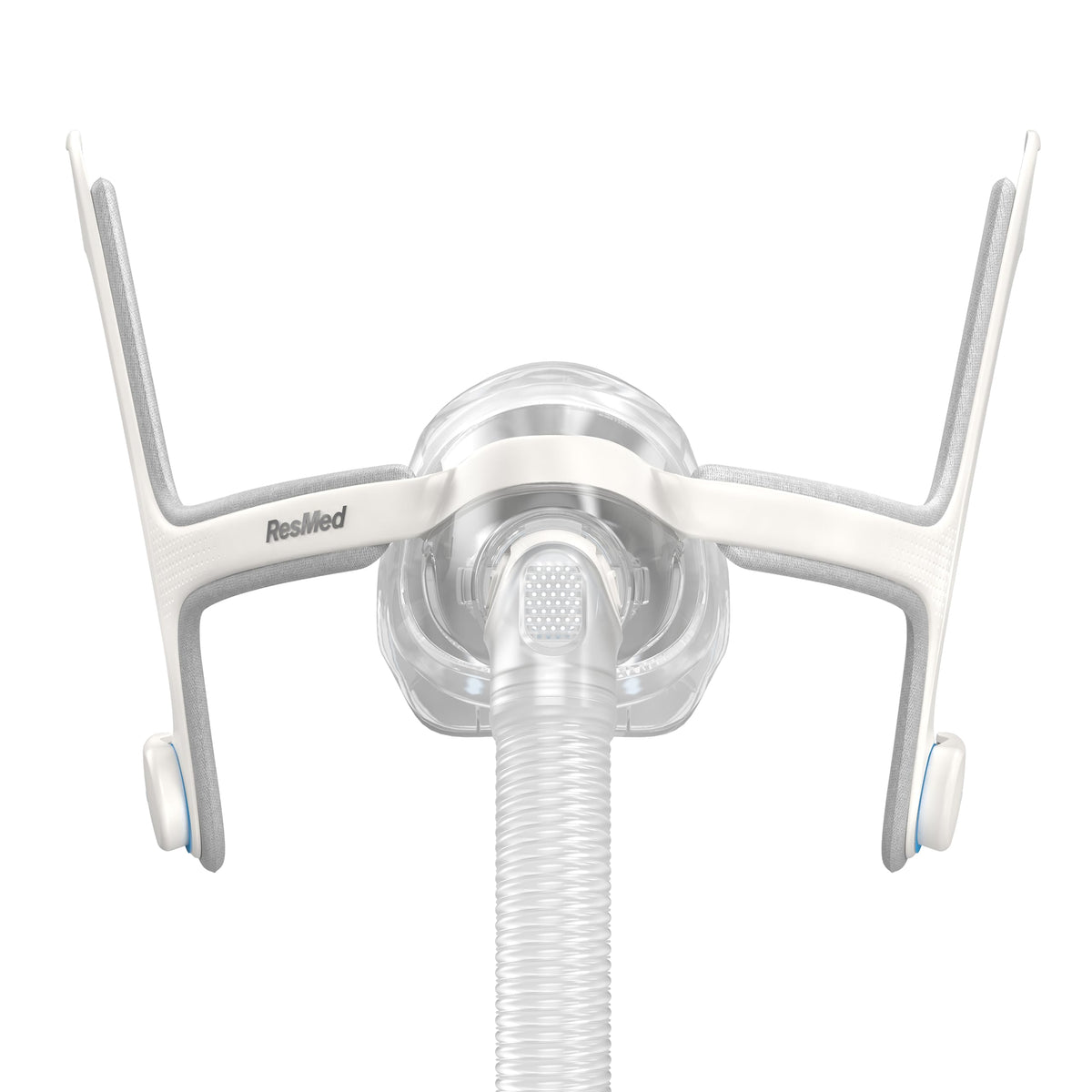 ResMed AirTouch N20, coussin nasal mémoire UltraSoft pour ajustement personnalisé et confort durable.