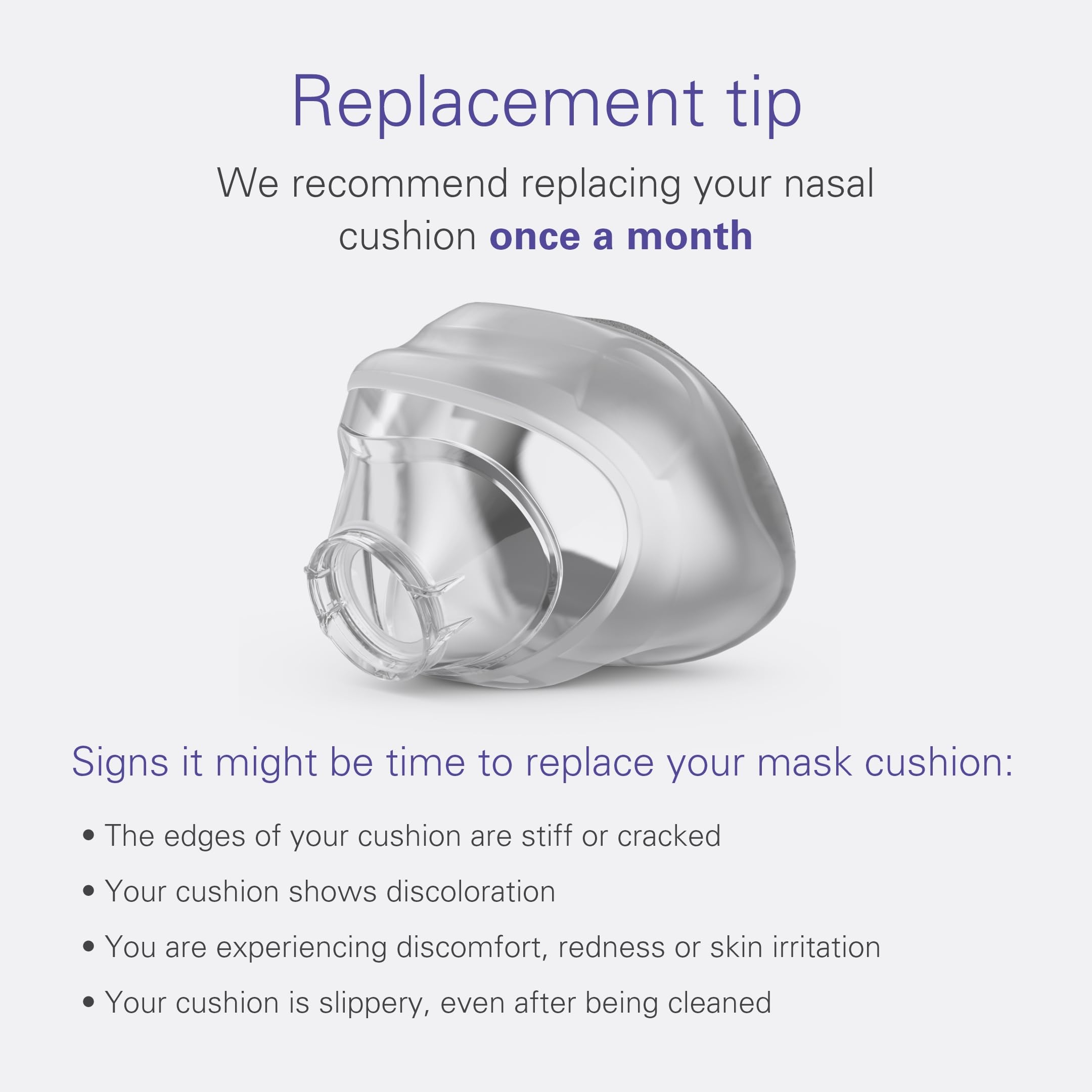 ResMed AirTouch N20 remplacement rapide du coussin.