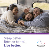 Système confort sommeil ResMed pour une expérience utilisateur améliorée.