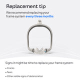 ResMed AirTouch N30i – connecteur-tube rapide: manipulation nocturne facilitée.