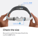 ResMed AirTouch N30i – coussin nasal ComfiSoft: ajustement doux et sûr.