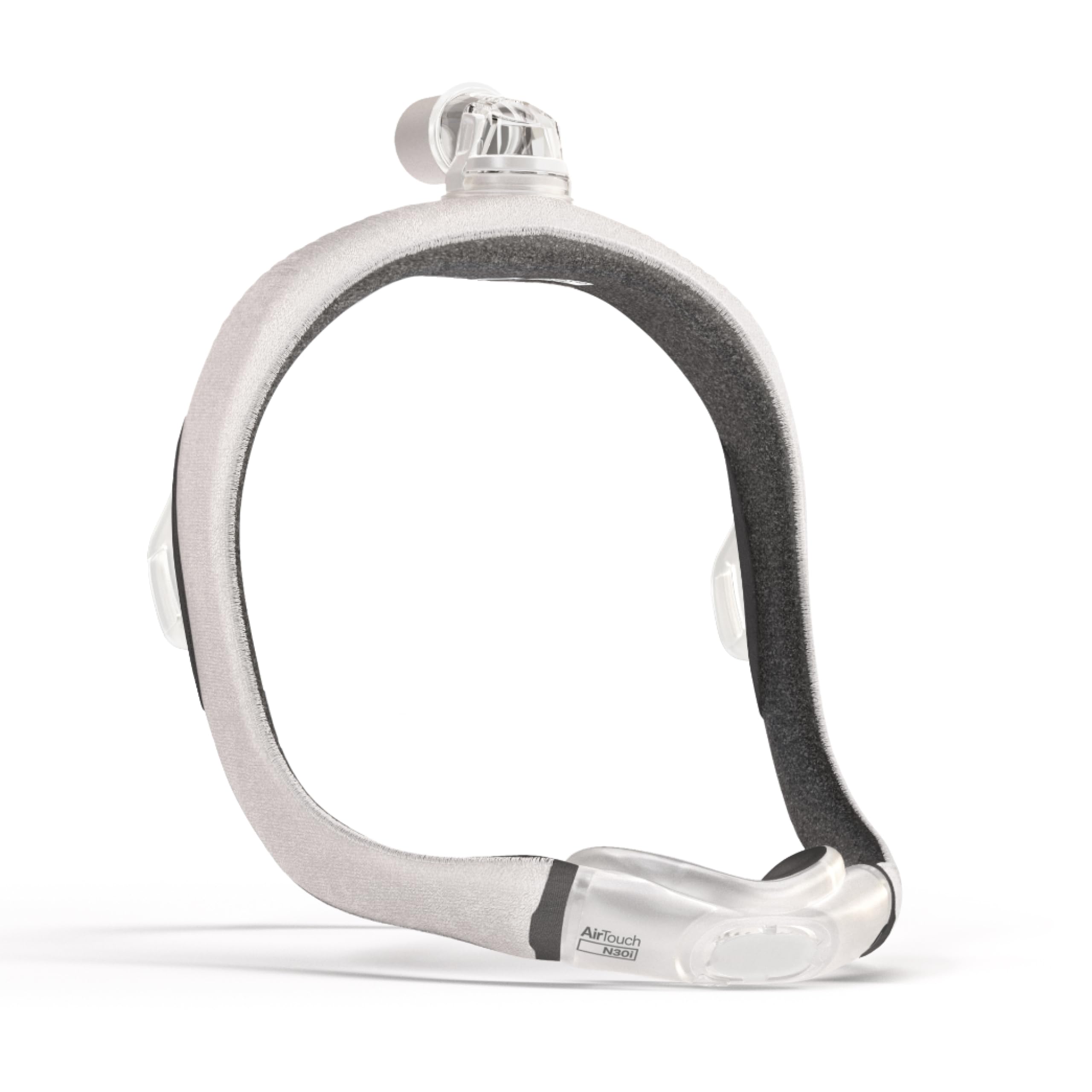ResMed AirTouch N30i cadre enveloppé de tissu offrant un confort doux sur le visage