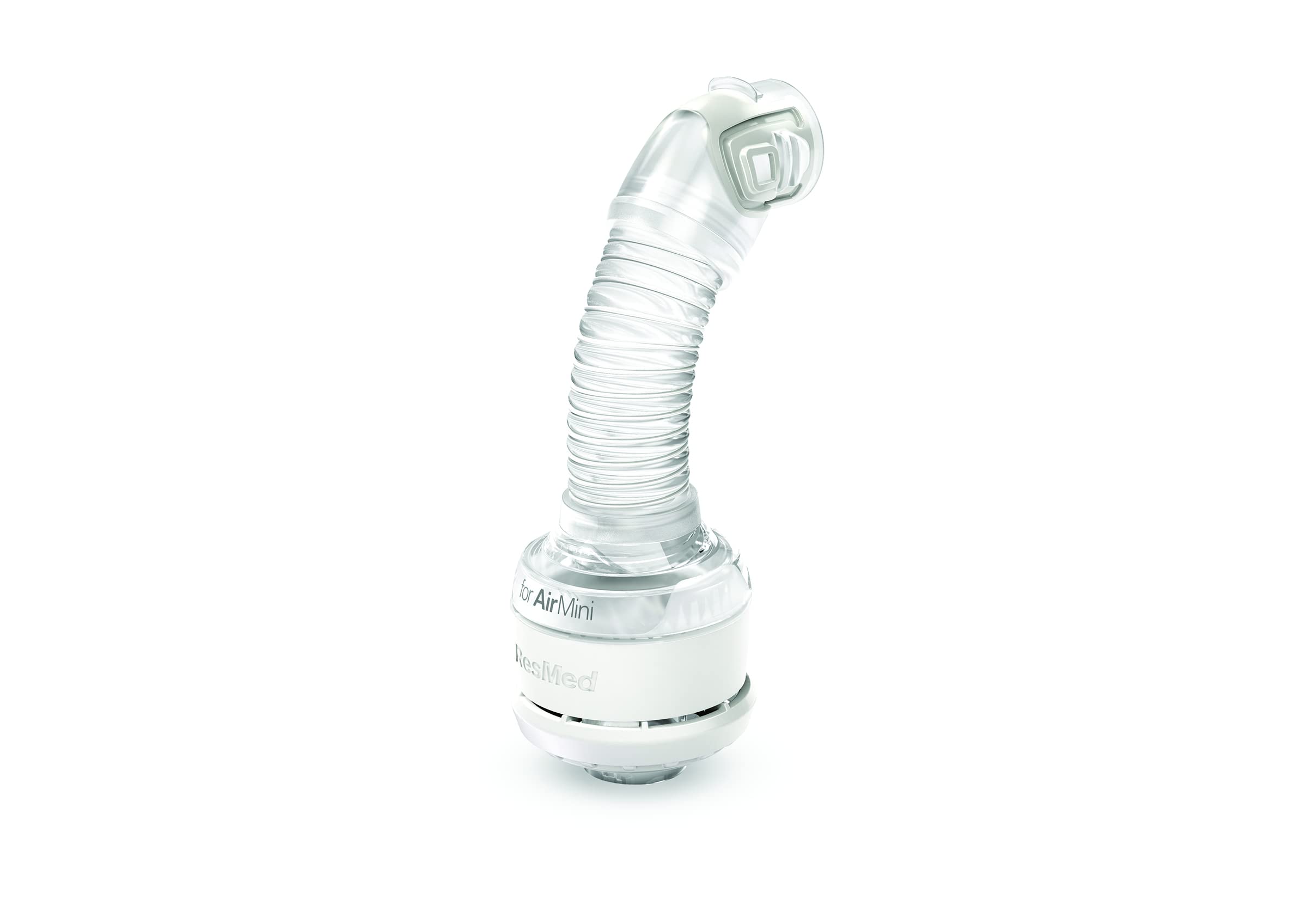 Connecteur résistant ResMed, compatible avec le tuyau AirMini pour une connexion fiable.