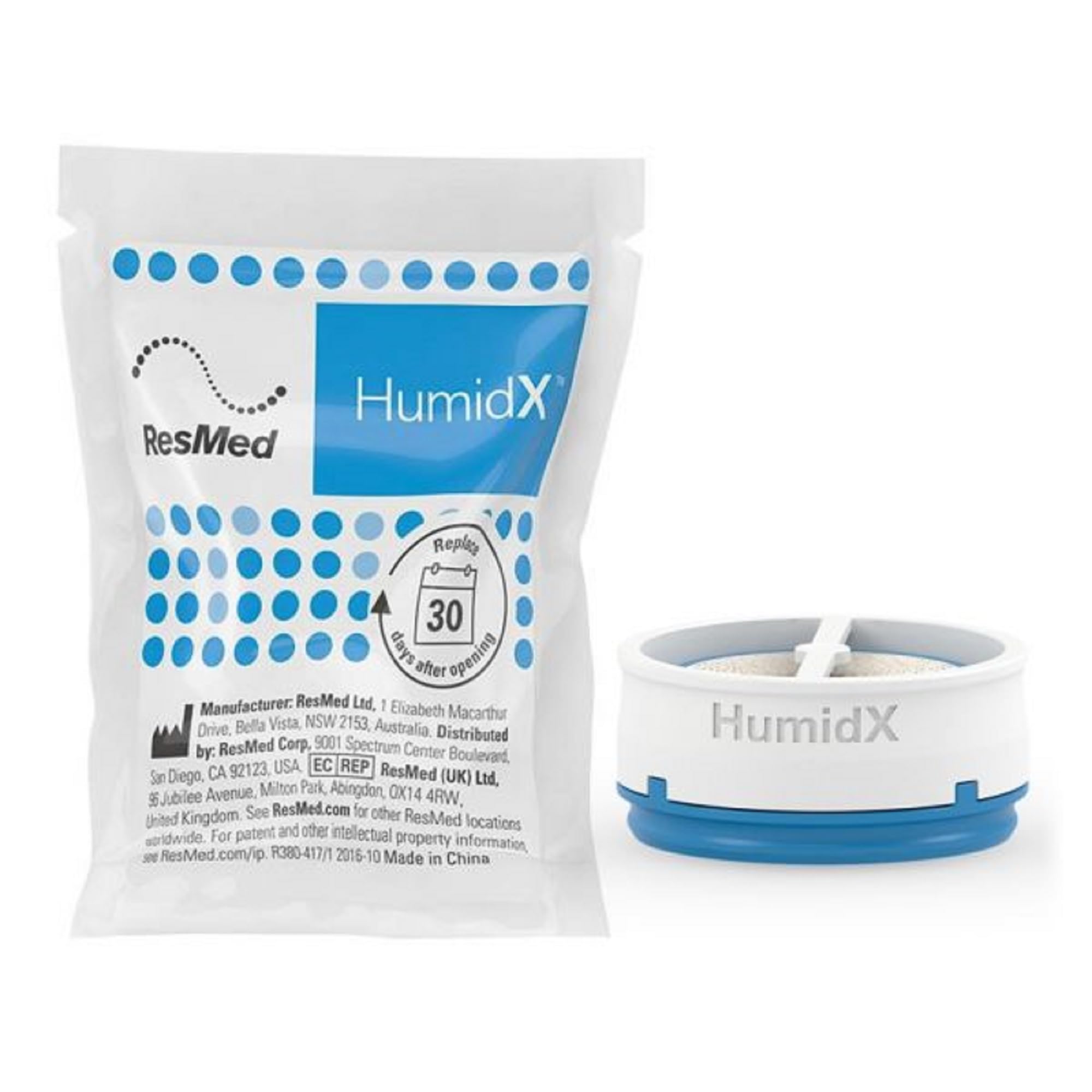 HUMIDX Standard compatible AirMini pour un montage de masque rapide.