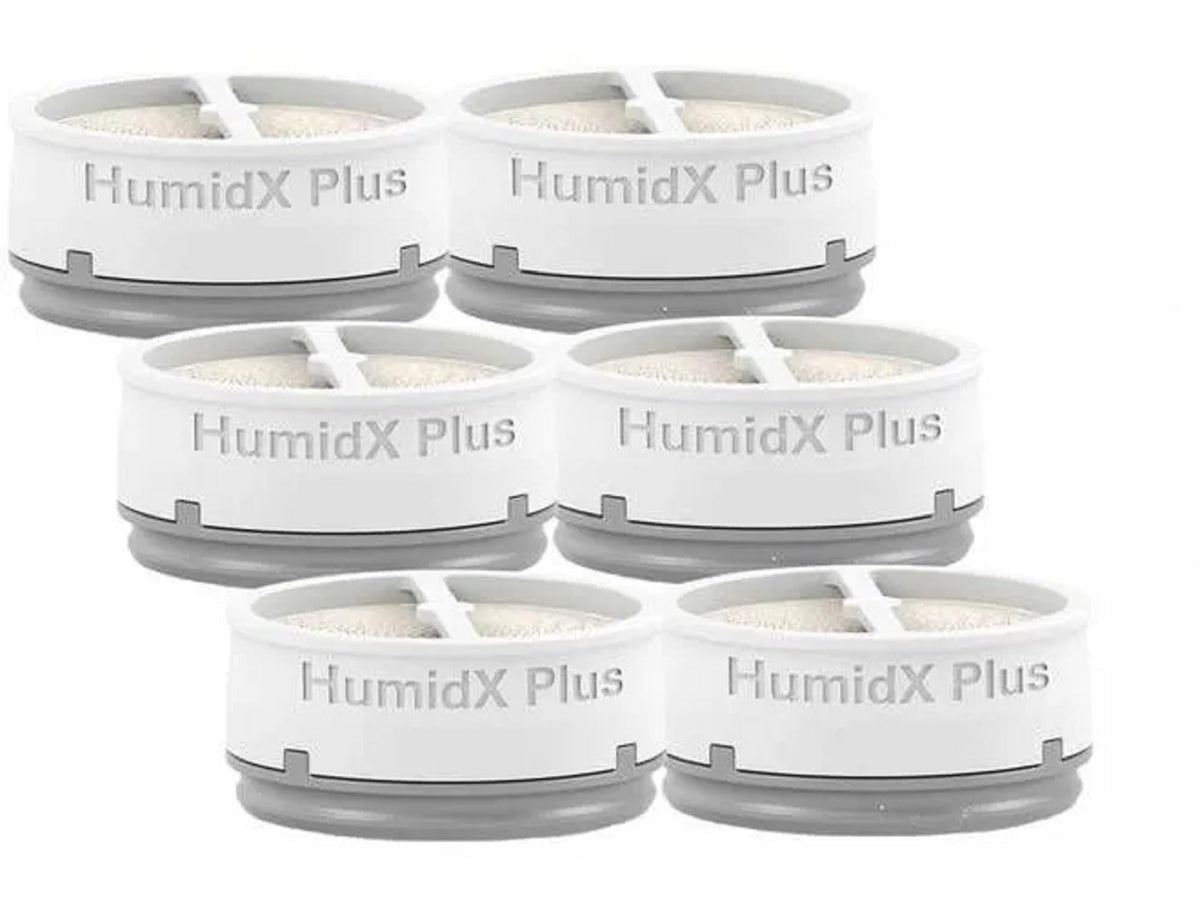 ResMed HUMIDX six-pack pour AirMini Plus — emballage prêt à l'emploi, voyage.