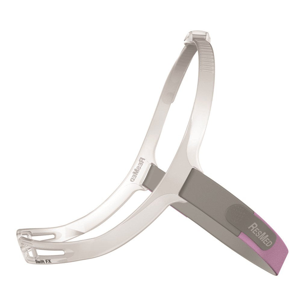 ResMed Nano for Her Headgear rose, maintien fiable et léger pour le sommeil.