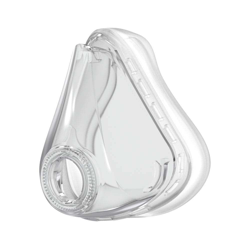 Coussin visage complet ResMed Quattro Air/AirFit F10 pour un ajustement confortable.