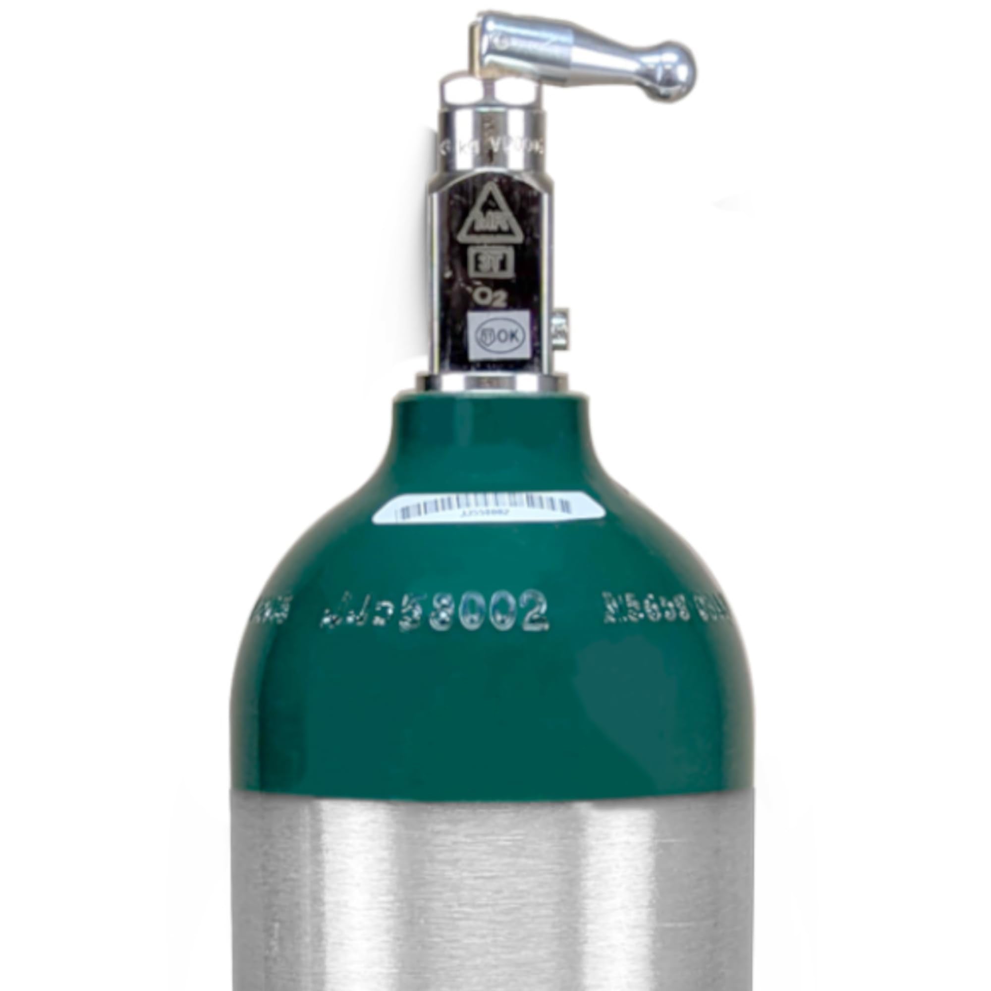 ResOne cylindre d’oxygène portable B avec vanne CGA-870, pratique en déplacement.