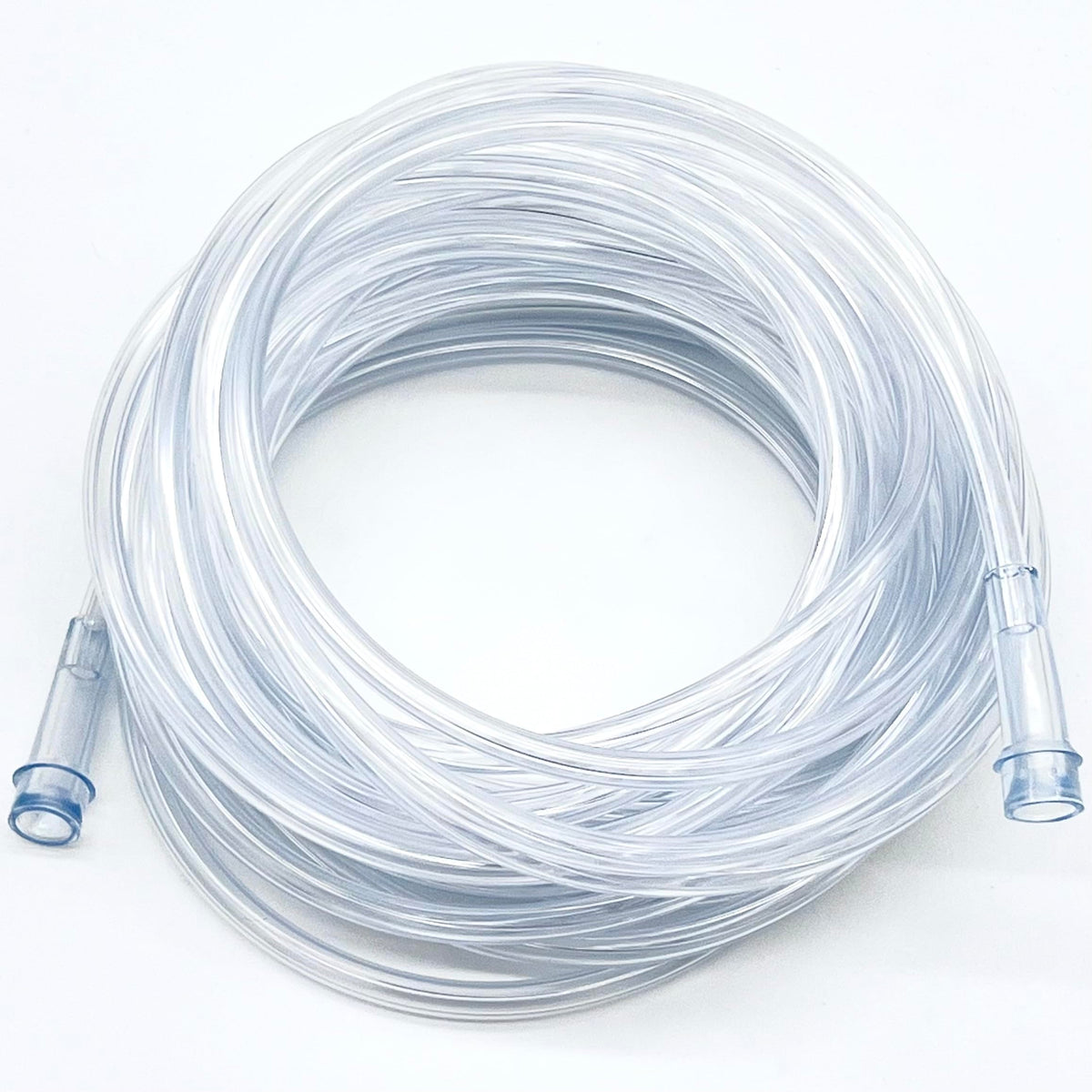 Tuyau d'oxygène clair ResOne de 50 pieds, durable et compatible avec les connecteurs standards.