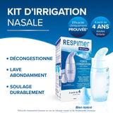 Respimer NetiFlow: embouts nasaux interchangeables adaptés à votre confort.