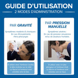 Respimer NetiFlow: tube plongeur et capuchon pour une utilisation sécurisée.