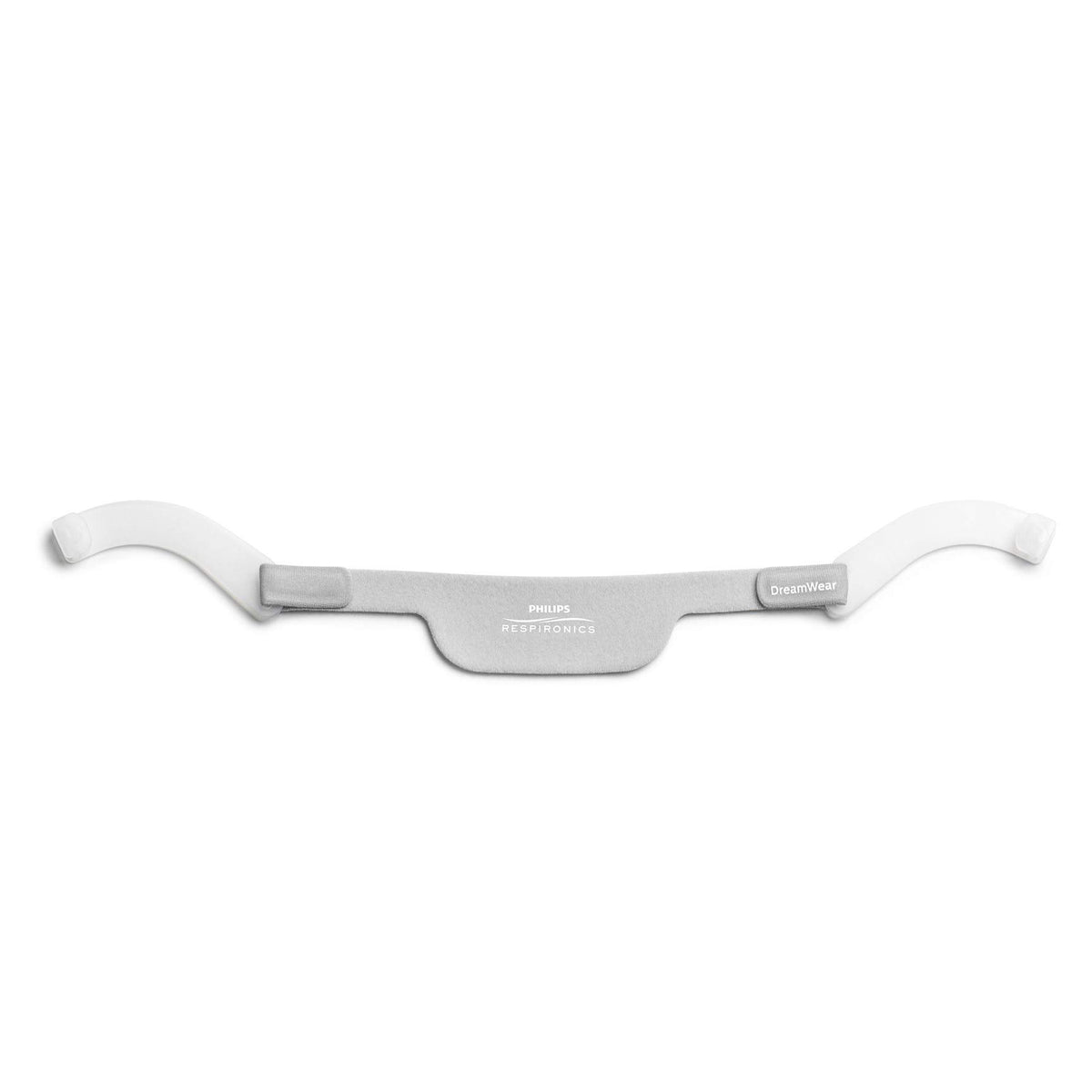 Harnais Respironics DreamWear bras au-dessus des oreilles pour un maintien stable pendant la nuit