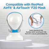 RespLabs harnais CPAP utilisation-nocturne, confort sur toute la nuit.