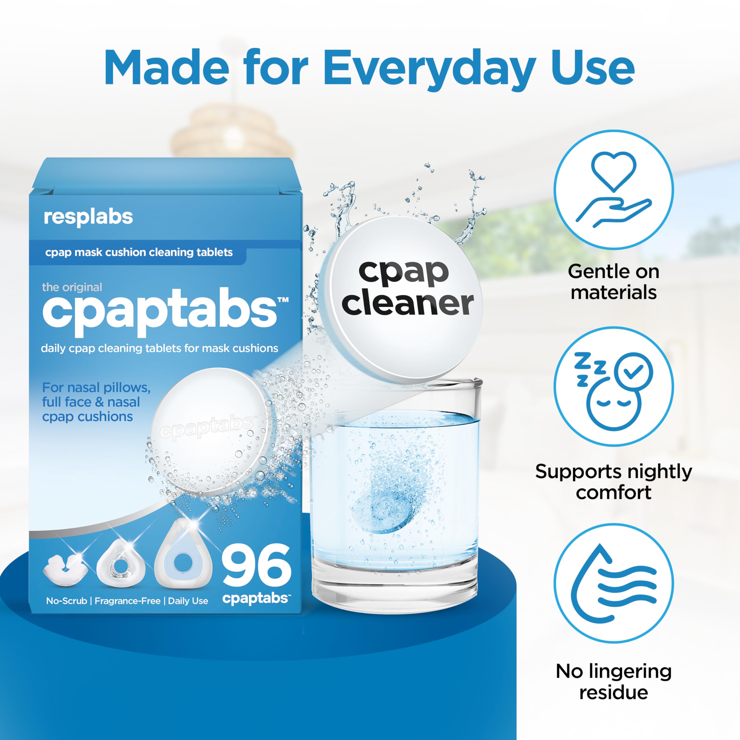 RespLabs CPAP tablettes préparation simple et usage pratique