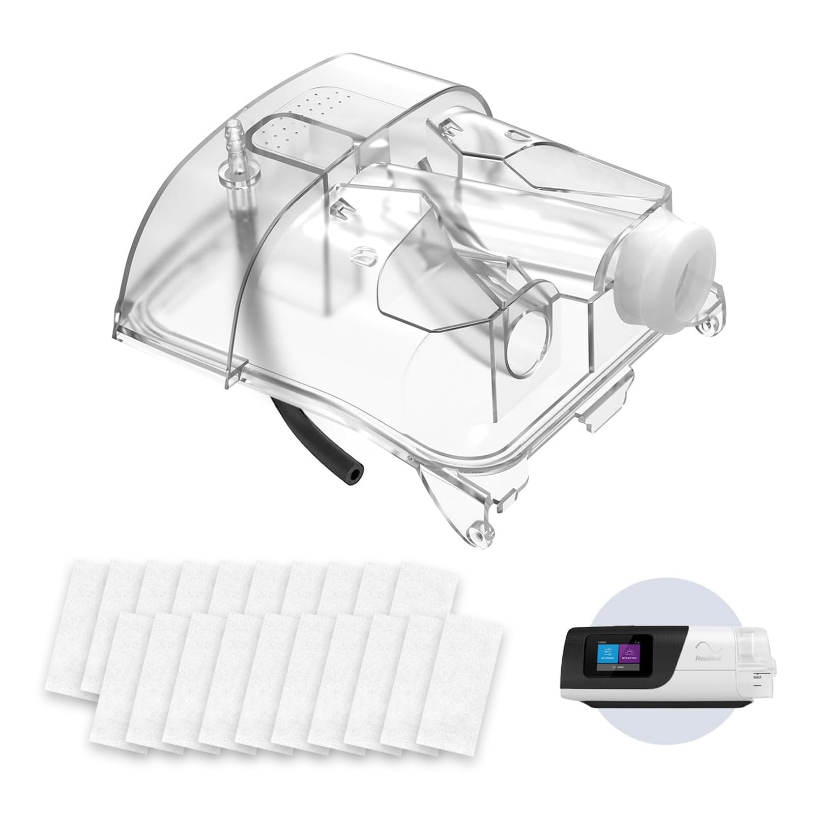 RespWave adaptateur tubulure AirSense11 assure une connexion parfaite lors du nettoyage.