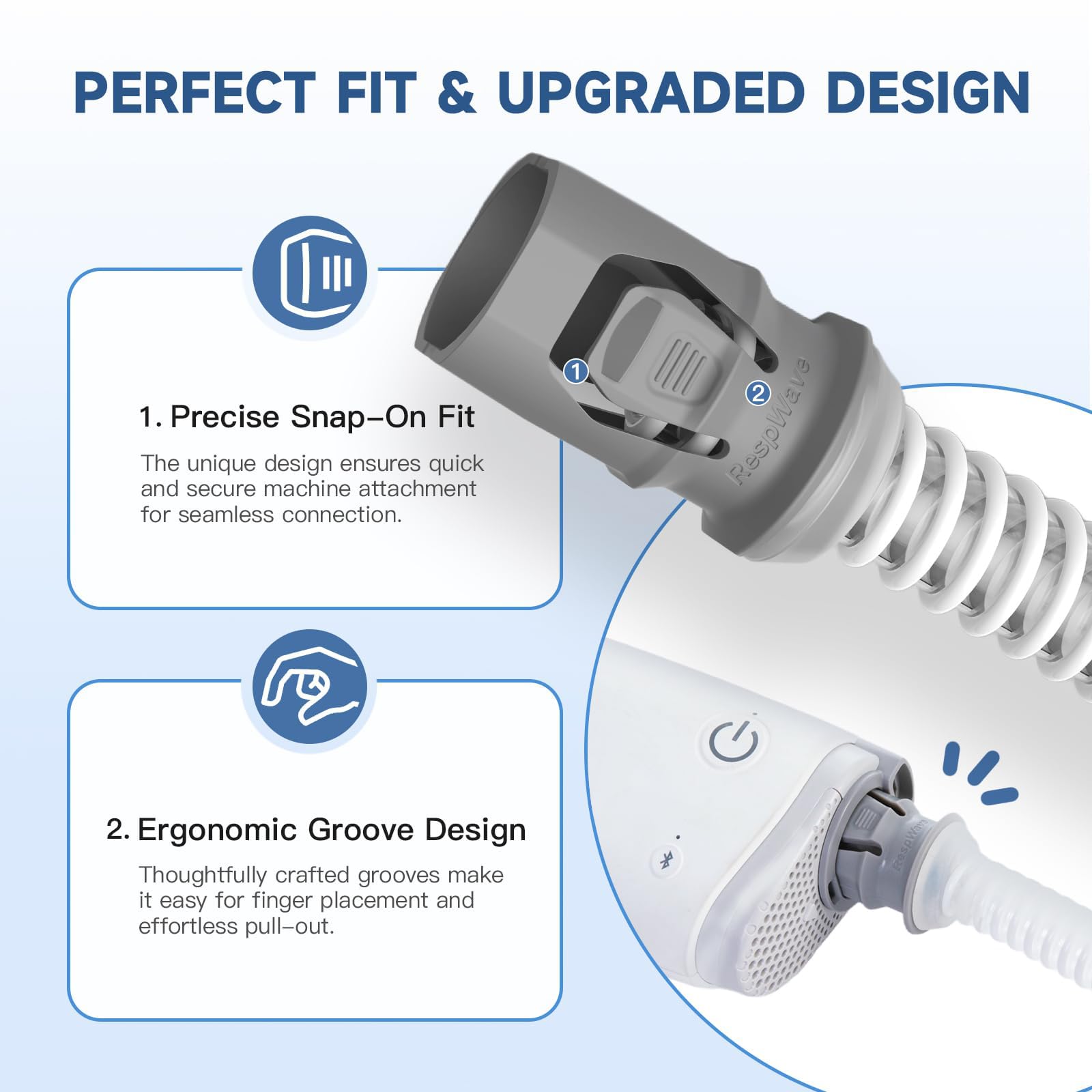 RespWave AirMini filtre ultra-fin sans freiner le flux d'air