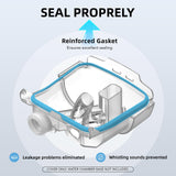 RespWave joint silicone renforcé assure étanchéité fiable et silencieuse.