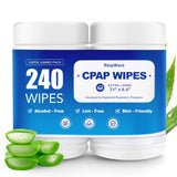 Lingettes RespWave pour masque CPAP, paquet 240, hygiène fiable