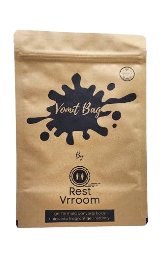 REST IN PEE sacs-vomi jetables paquets-25 : solution pratique pour les déplacements.