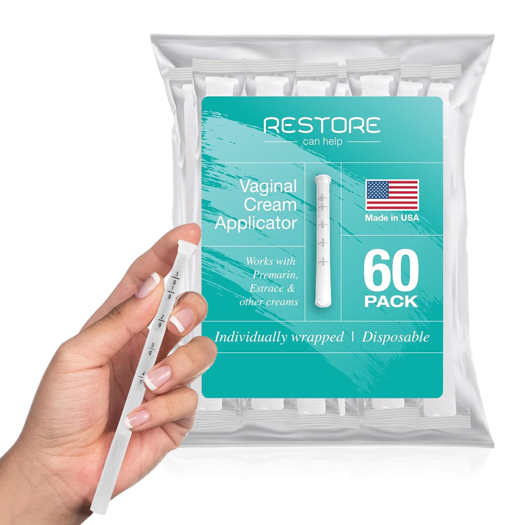 Restore Can Help - dosage précis, applicateur vaginal jetable, utilisation contrôlée.