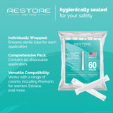 Restore Can Help - applicateur vaginal jetable scellé pour l'hygiène.
