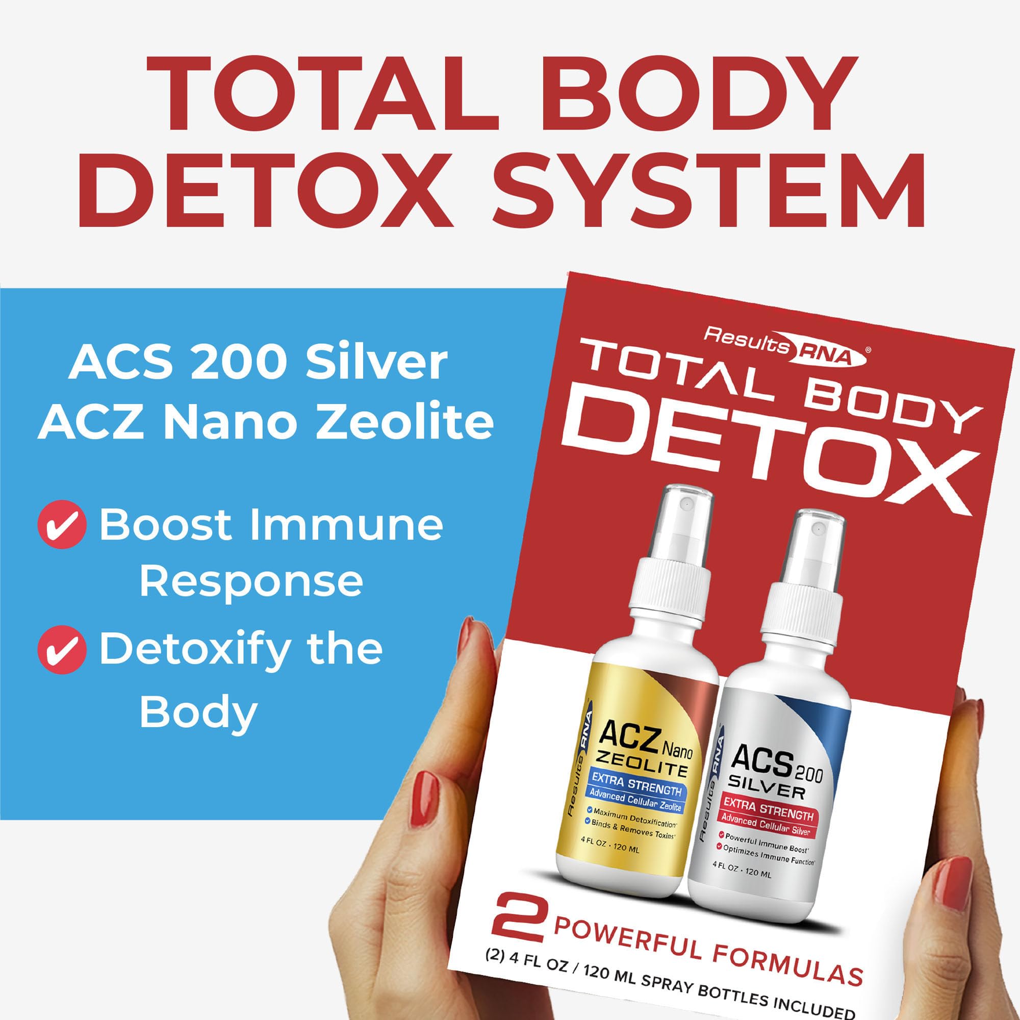 Flacon ACZ Nano Zeolite de Results RNA pour detoxifier en douceur