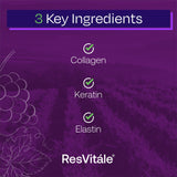 ResVitale Beauty 3 ingrédients: keratine et elastine pour la vitalité des cheveux.