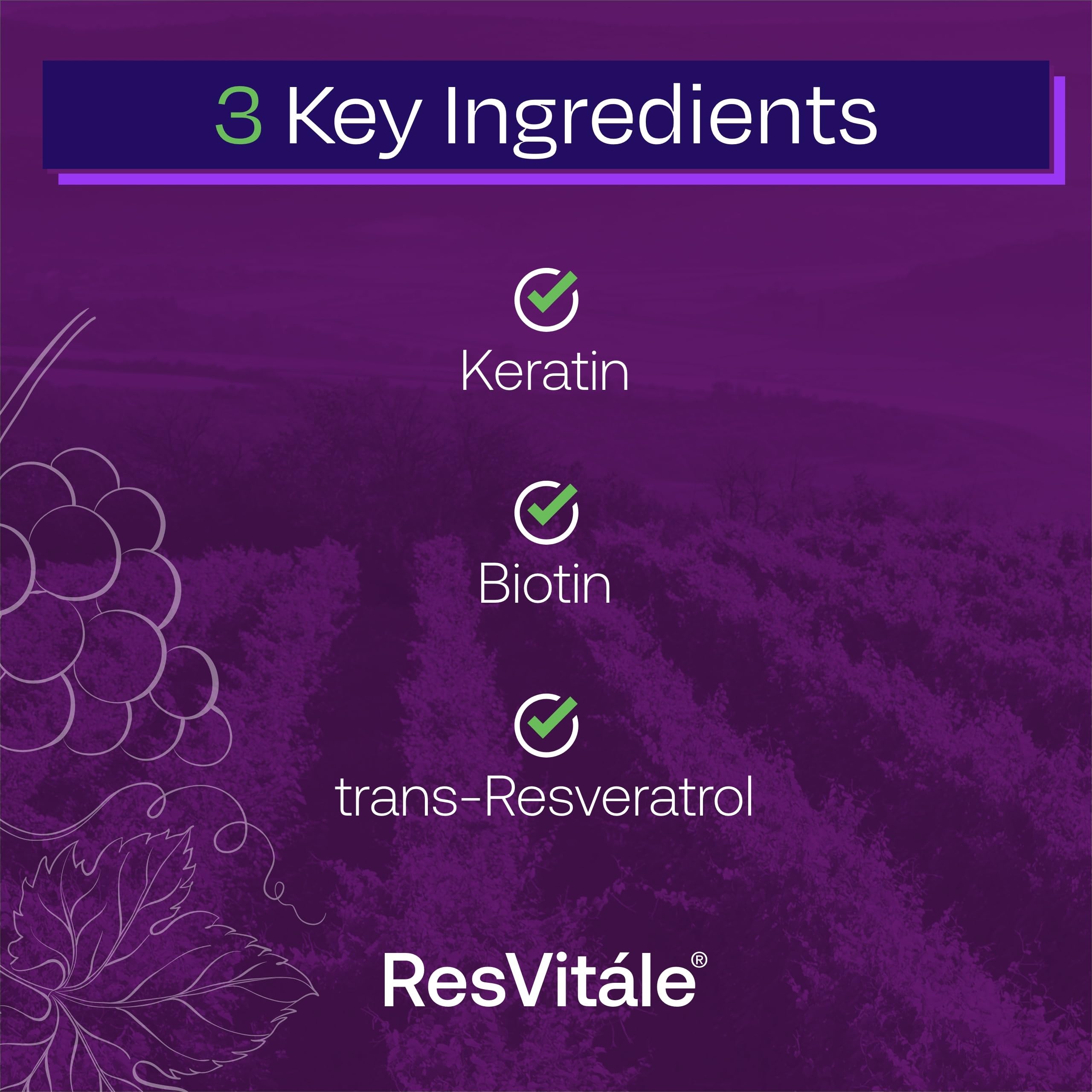 ResVitale Keratine cheveux plus forts et densifiés grâce à kératine et biotine