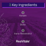 ResVitale Keratine cheveux plus forts et densifiés grâce à kératine et biotine