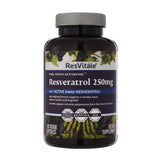 Bouteille ResVitale Resveratrol 250 mg pour soutenir la vitalité quotidienne