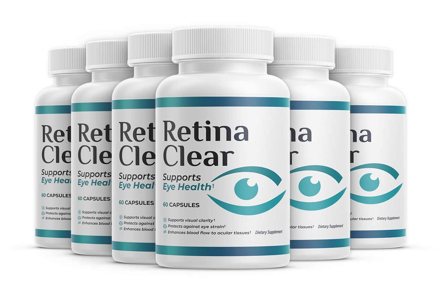 Retina Clear: bouteille montrant le confort oculaire et réduction de la fatigue visuelle.