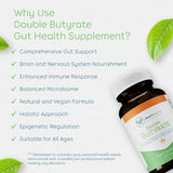 Bouteille Return Healthy Double Butyrate sur planche, ambiance naturelle.