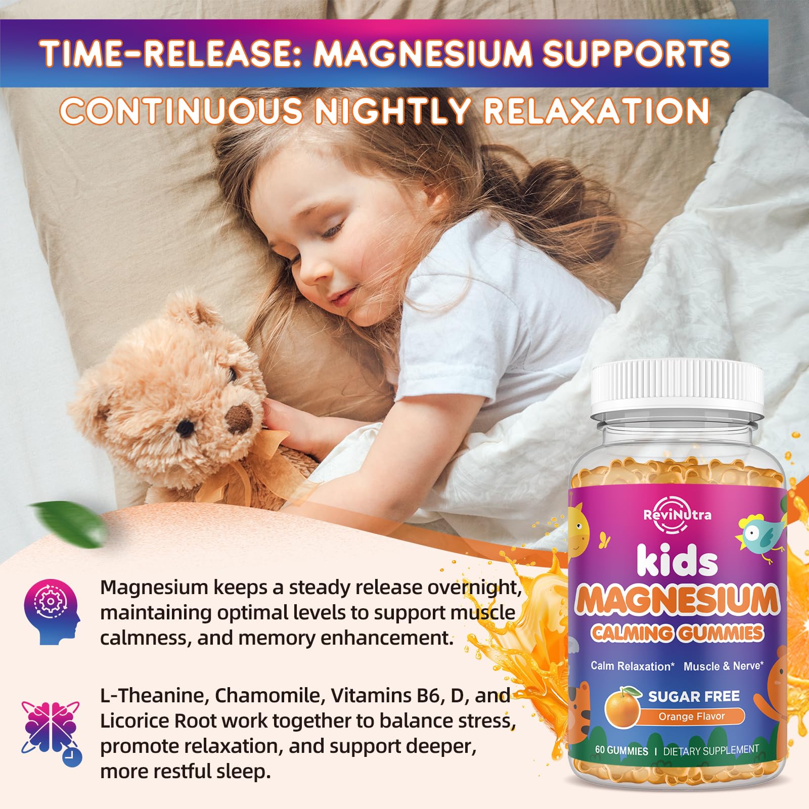 Gommes Revianutra Calm – doseur pratique pour dosage simple et rapide.