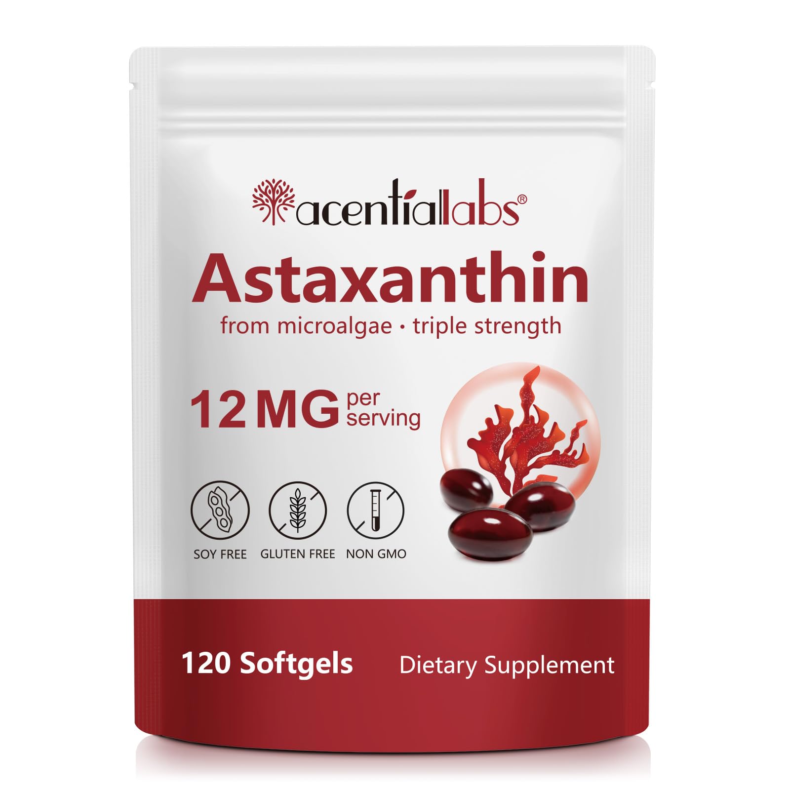 Bouteille REVIGLAM Astaxanthine 12mg prête pour une routine quotidienne et le soutien oculaire.