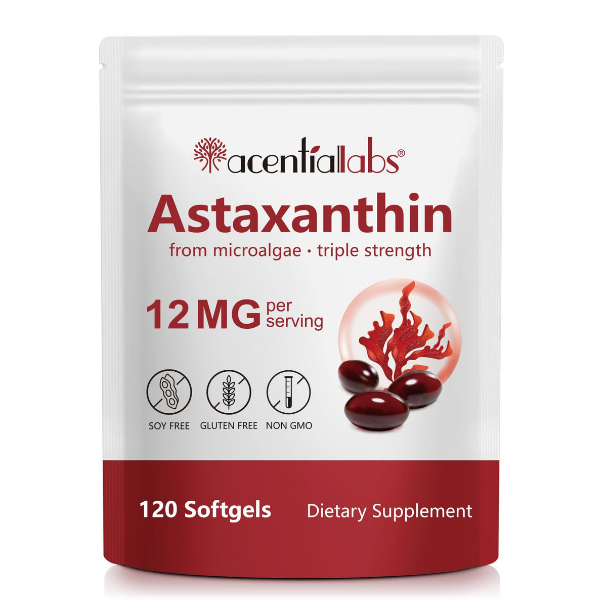 Bouteille REVIGLAM Astaxanthine 12mg prête pour une routine quotidienne et le soutien oculaire.