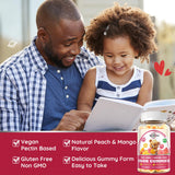 Absorption améliorée ReviNutra gommes enfants fer bisglycinate, douceur d’utilisation