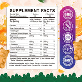 Gommes orange ReviNutra Calme, magnésium au goût fruité pour enfants.
