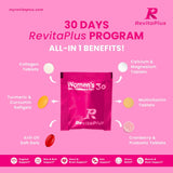 RevitaPlus probiotiques femmes, flacon affiché, 3 milliards CFU pour santé intime.